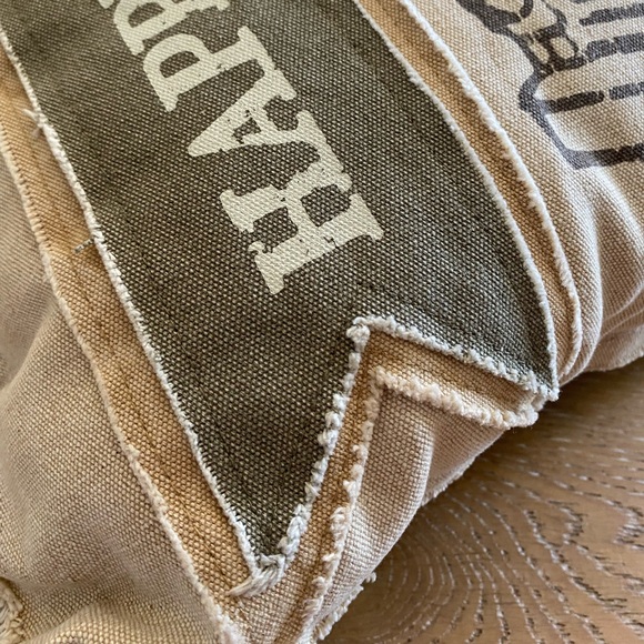 HAPPY CAMPER throw pillow-like new! - Picture 7 of 10